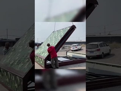 Kamp ve Açık Hava Etkinlikleri İçin Uygun Katlanır Üçgen Konteyner Ev Kırmızı