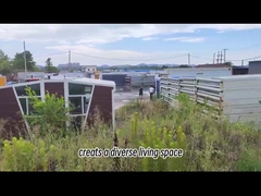 Şantiyede Geçici Ofis ve Konaklama İçin Prefabrik Katlanır Konteyner Ev