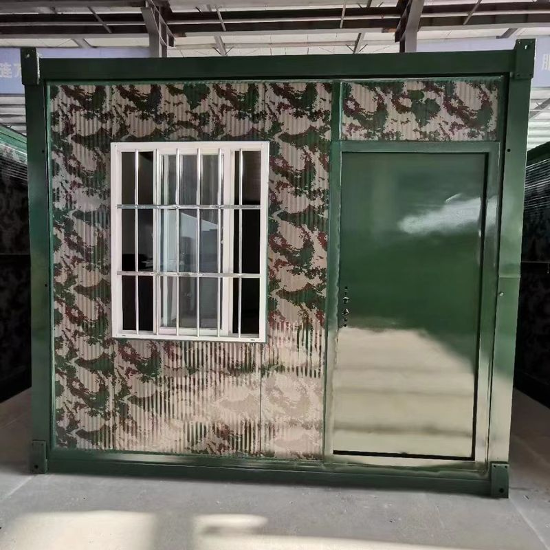 Ordu Kampı İçin Prefabrik Taşınabilir Modüler Ev Konteyneri Çelik Site Ofis Konteyneri
