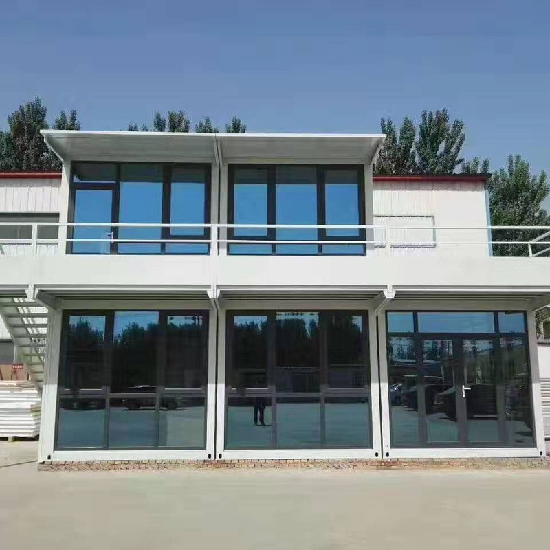 Modern Yaşam Nakliye için Cam Çekirdek Prefabrik Genişletilebilir Katlanır Konteyner Ev