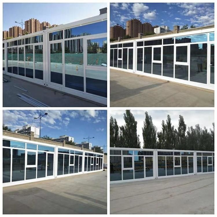 Modern Yaşam Nakliye için Cam Çekirdek Prefabrik Genişletilebilir Katlanır Konteyner Ev