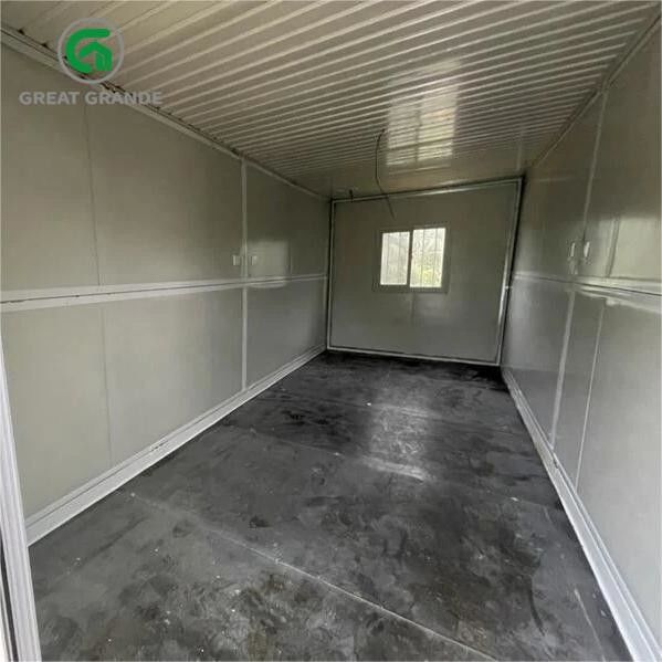 Özel Yapılandırılmış Katlanabilir Konteyner Evi Çelik Cam Kapı Kahverengi Duvar Kiralama Mümkün