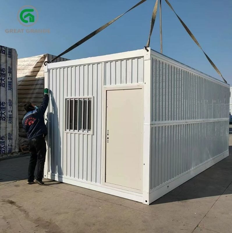Oluklu Duvar Prefabrik Katlanır Konteyner Ev Isı Yalıtımı Taş Yünü Site Yurdu