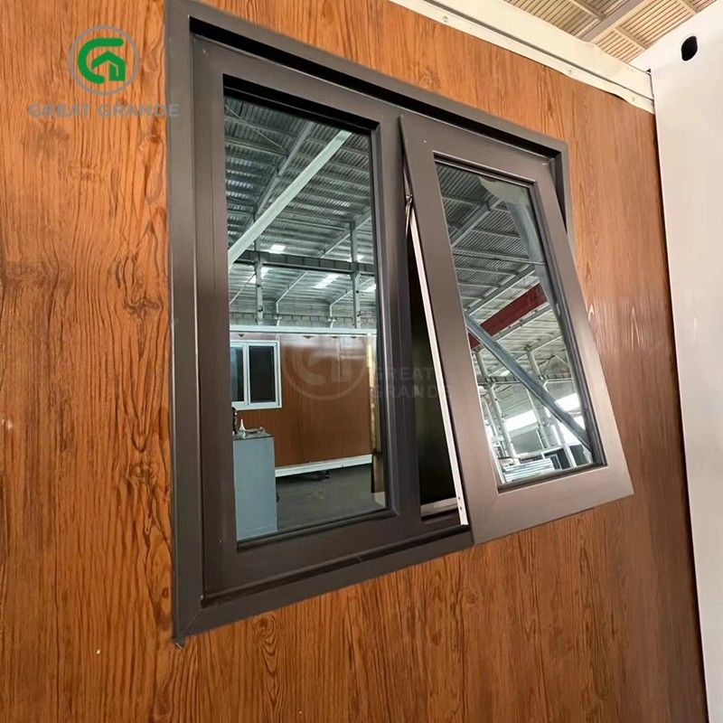 20ft katlanabilir küçük evler üreticisi kahverengi cam kapı on dakika inşa galvanizli çelik çerçeve