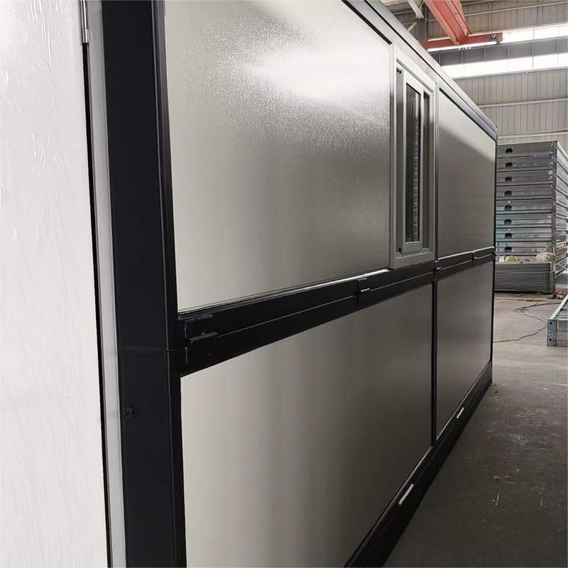 20ft Katlanabilir Konteyner Evi Üreticisi Kare Tüpler Galvanizli Çelik Hızlı Kurulum