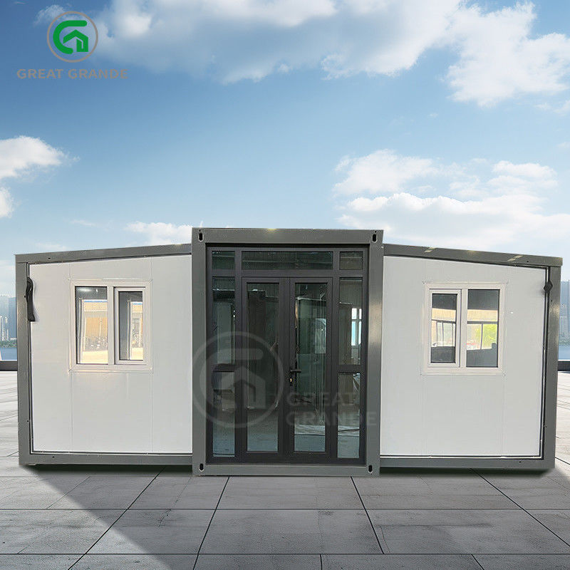 Genişletilebilir prefabrik ev yan üstü T50 Eps Tahta Dış Yüksekliği 2.86m Ahşap veya özelleştirme