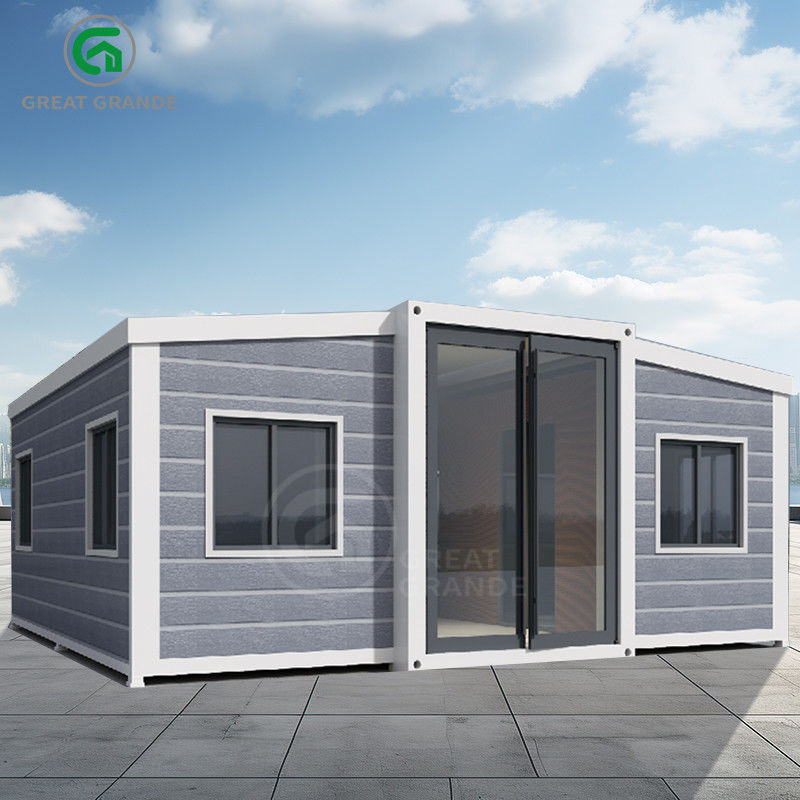 Genişletilebilir prefabrik ev yan üstü T50 Eps Tahta Dış Yüksekliği 2.86m Ahşap veya özelleştirme