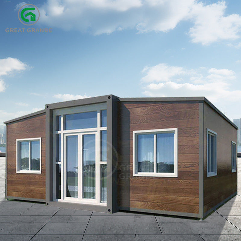 Genişletilebilir prefabrik ev yan üstü T50 Eps Tahta Dış Yüksekliği 2.86m Ahşap veya özelleştirme