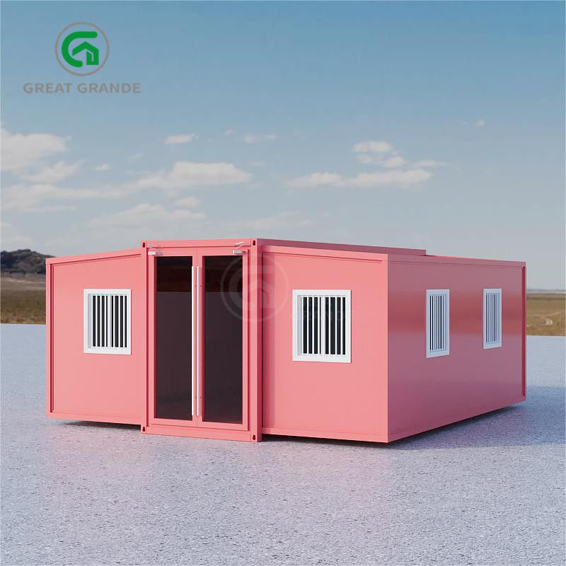 5600 mm * 6300 mm * 2250 mm İç mekan 2 yatak odası Tuvaletli prefabrik konteyner evler