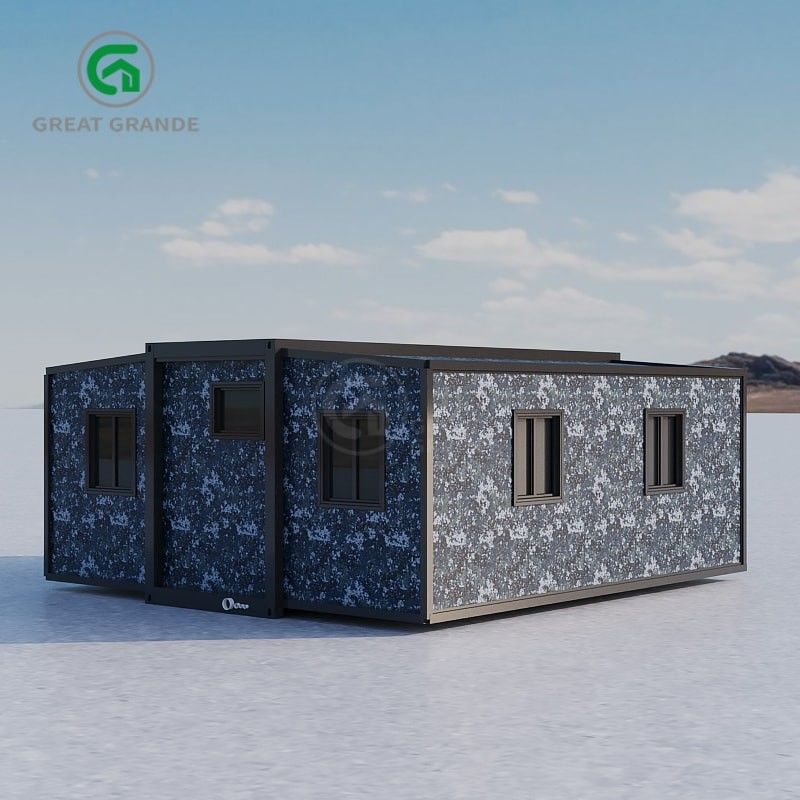 1.0 KN/M2 Yük Özel Genişletilebilir Konteyner Evler Galvanizli Çelik Çerçeve ile Yükseltilmiş Erişim Zemini
