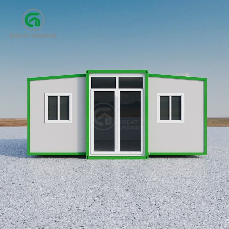 Çelik yapı çerçeve ve kompozit sandviç paneli dış duvarlı esnek genişletilebilir prefabrik ev