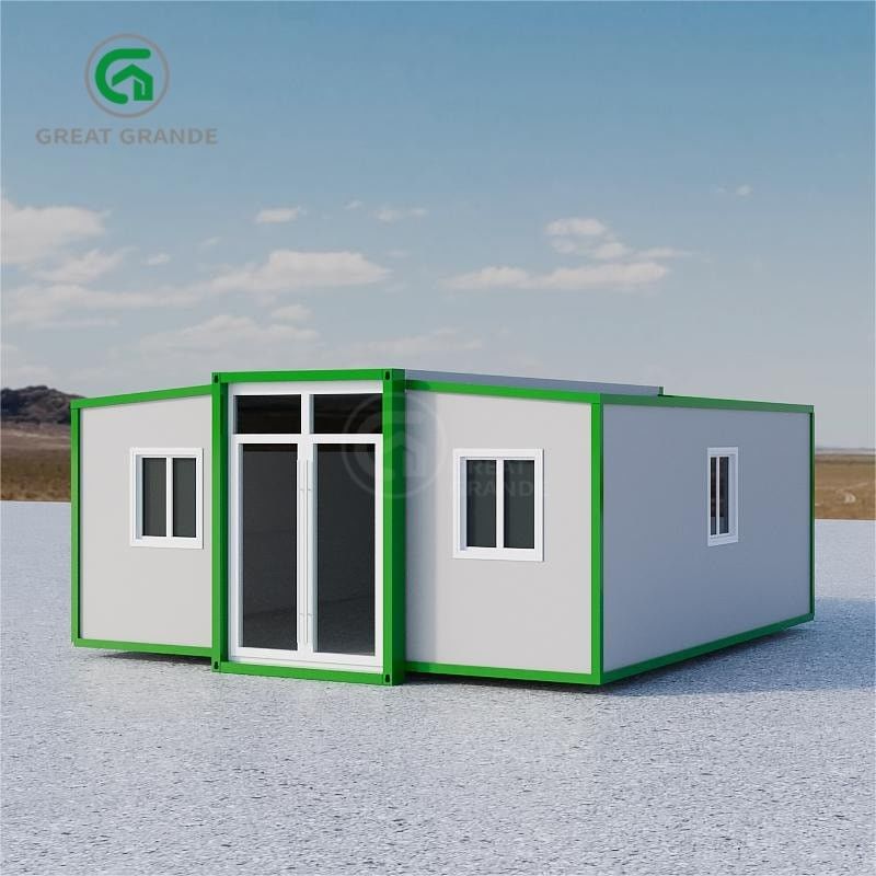 Çelik yapı çerçeve ve kompozit sandviç paneli dış duvarlı esnek genişletilebilir prefabrik ev