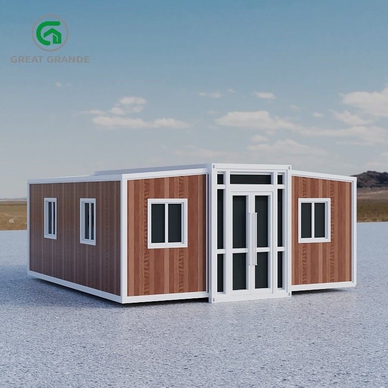 Çağdaş Genişletilebilir Prefabrik Ev 2.0kN/m2 Yer Canlı Yük Alüminyum Alaşım Kaydırıcı Pencere