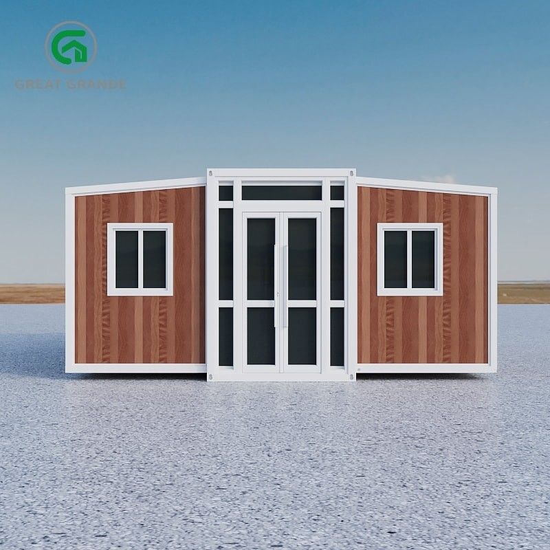 Çağdaş Genişletilebilir Prefabrik Ev 2.0kN/m2 Yer Canlı Yük Alüminyum Alaşım Kaydırıcı Pencere