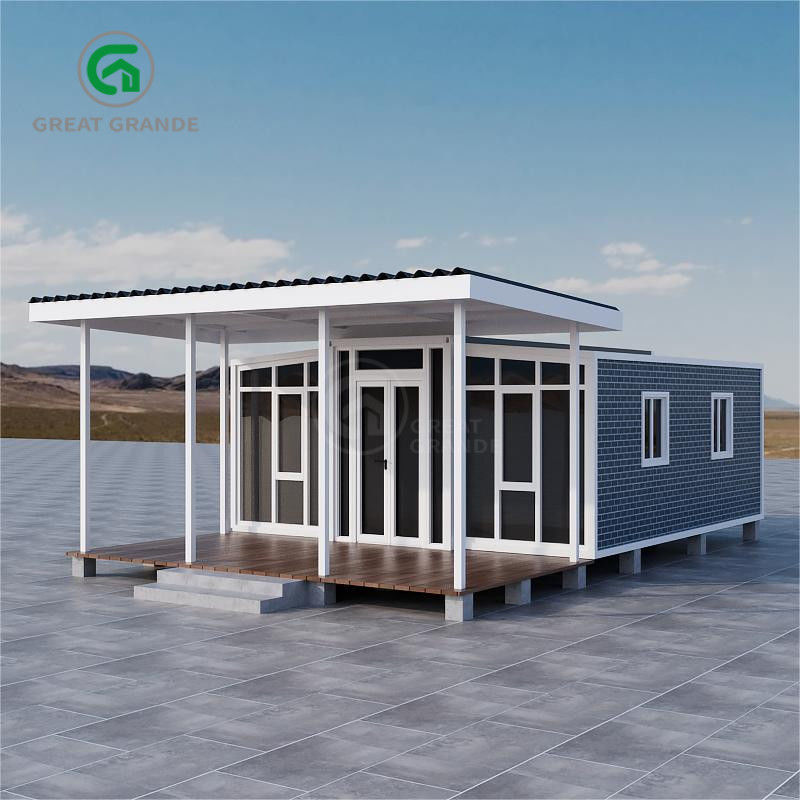 Kar yükü 1.0 KN/m2 Genişletilebilir prefabrik ev Geçici veya kalıcı konut için dayanıklı hava durumuna dayanıklı