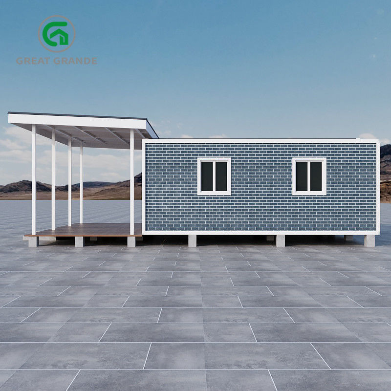 Kar yükü 1.0 KN/m2 Genişletilebilir prefabrik ev Geçici veya kalıcı konut için dayanıklı hava durumuna dayanıklı