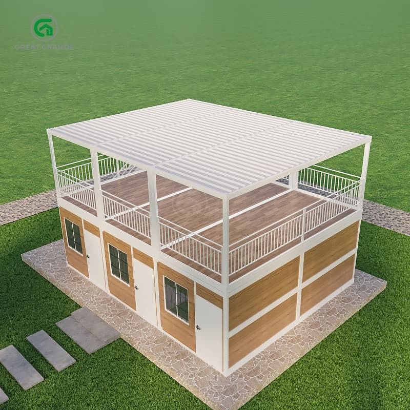 Yer basıncı 2.0 KN/m2 Özel dış görünüm ve tasarım özgürlüğü ile taşınabilir konteyner evi