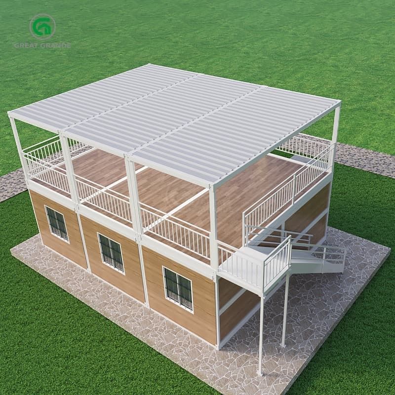 Yer basıncı 2.0 KN/m2 Özel dış görünüm ve tasarım özgürlüğü ile taşınabilir konteyner evi