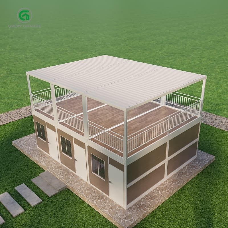 Yer basıncı 2.0 KN/m2 Özel dış tasarım özgürlüğü ile taşınabilir konteyner evi