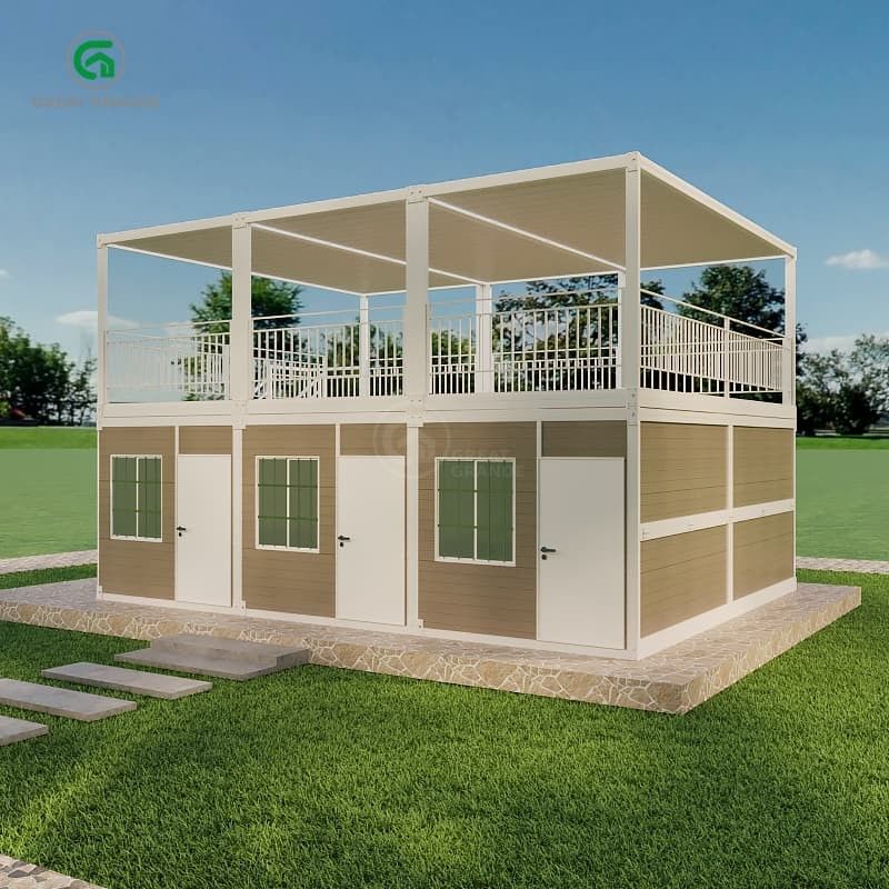 Yer basıncı 2.0 KN/m2 Özel dış tasarım özgürlüğü ile taşınabilir konteyner evi