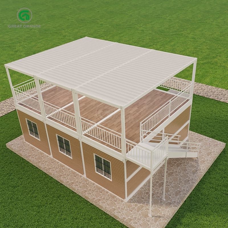 katlanabilir Yüksek hassasiyetli baskı alt basınçlı konteyner evi 2.0 KN/m2 tesisat sistemi Tuvalet/yumak havuzu/duş